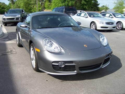 Meteor Grey Metallic Porsche Cayman S.  Click to enlarge.