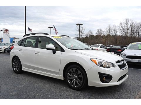 Satin White Pearl Subaru Impreza 2.0i Sport Premium 5 Door.  Click to enlarge.