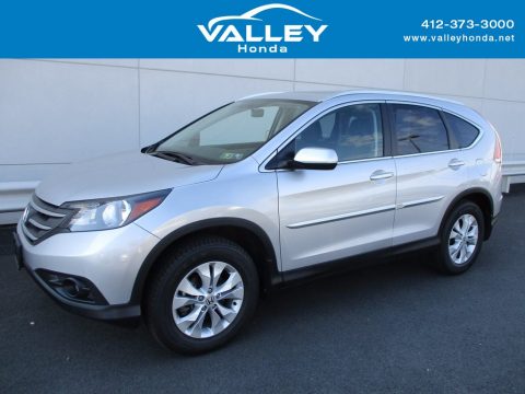 Alabaster Silver Metallic Honda CR-V EX-L AWD.  Click to enlarge.