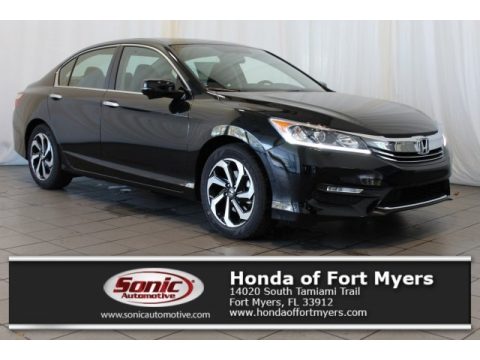 Crystal Black Pearl Honda Accord EX Sedan.  Click to enlarge.