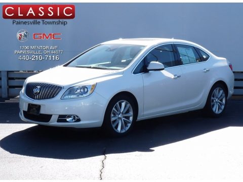 White Diamond Tricoat Buick Verano Leather.  Click to enlarge.