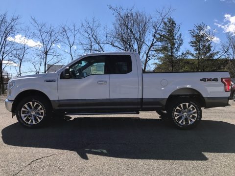 White Platinum Ford F150 XLT SuperCab 4x4.  Click to enlarge.