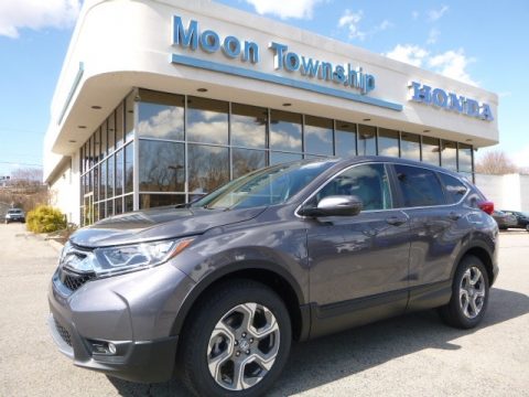 Modern Steel Metallic Honda CR-V LX AWD.  Click to enlarge.