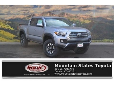 Silver Sky Metallic Toyota Tacoma TRD Off Road Double Cab 4x4.  Click to enlarge.