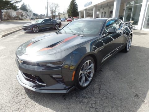 Nightfall Gray Metallic Chevrolet Camaro SS Convertible 50th Anniversary.  Click to enlarge.