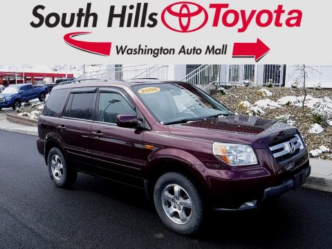 Dark Cherry Pearl Honda Pilot EX-L 4WD.  Click to enlarge.