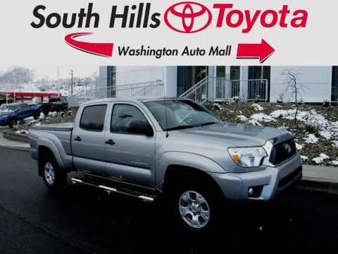 Silver Sky Metallic Toyota Tacoma V6 SR5 Double Cab 4x4.  Click to enlarge.