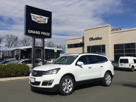 Summit White Chevrolet Traverse LT AWD.  Click to enlarge.