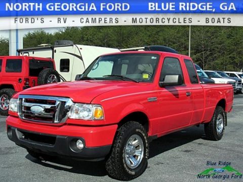 Redfire Metallic Ford Ranger XL SuperCab 4x4.  Click to enlarge.