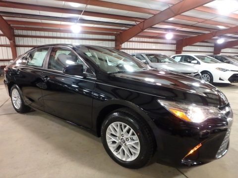 Midnight Black Metallic Toyota Camry LE.  Click to enlarge.