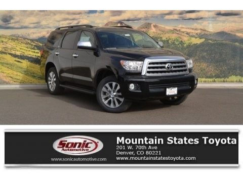 Black Toyota Sequoia Limited 4x4.  Click to enlarge.