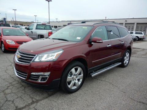 Siren Red Tintcoat Chevrolet Traverse Premier AWD.  Click to enlarge.