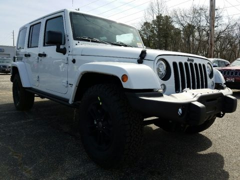 Bright White Jeep Wrangler Unlimited Winter Edition 4x4.  Click to enlarge.