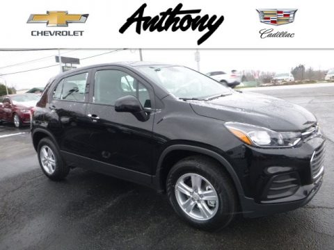 Mosaic Black Metallic Chevrolet Trax LS AWD.  Click to enlarge.