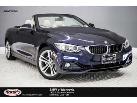 Imperial Blue Metallic BMW 4 Series 430i Convertible.  Click to enlarge.