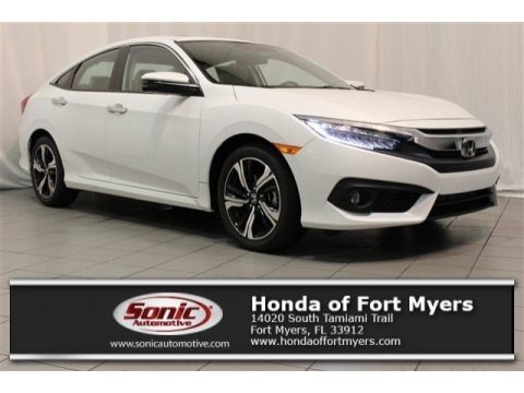 White Orchid Pearl Honda Civic Touring Sedan.  Click to enlarge.