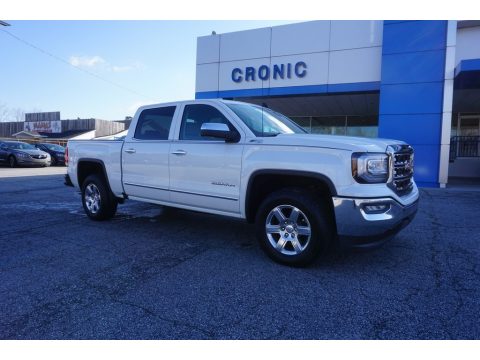 White Frost Tricoat GMC Sierra 1500 SLT Crew Cab 4WD.  Click to enlarge.
