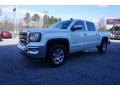 Front 3/4 View of 2017 GMC Sierra 1500 SLT Crew Cab 4WD #3
