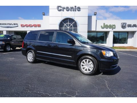 Brilliant Black Crystal Pearl Chrysler Town & Country Touring.  Click to enlarge.