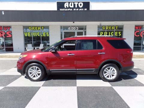 Ruby Red Metallic Ford Explorer XLT EcoBoost.  Click to enlarge.
