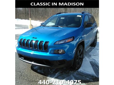 Hydro Blue Pearl Jeep Cherokee Sport 4x4.  Click to enlarge.