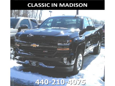 Black Chevrolet Silverado 1500 LT Double Cab 4x4.  Click to enlarge.