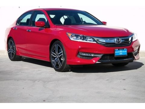 San Marino Red Honda Accord Sport Sedan.  Click to enlarge.