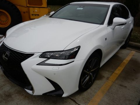 Ultra White Lexus GS 350 F Sport AWD.  Click to enlarge.