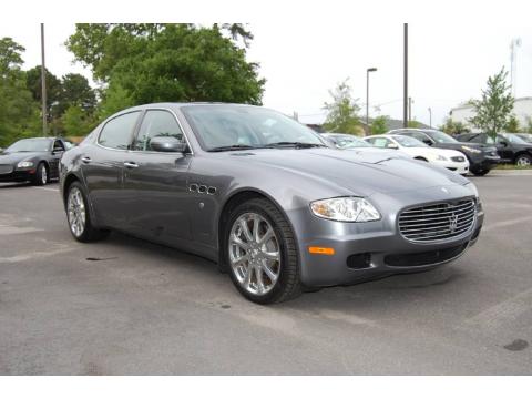 Grigio Alfieri (Dark Silver) Maserati Quattroporte .  Click to enlarge.