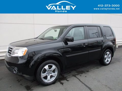 Crystal Black Pearl Honda Pilot EX-L 4WD.  Click to enlarge.