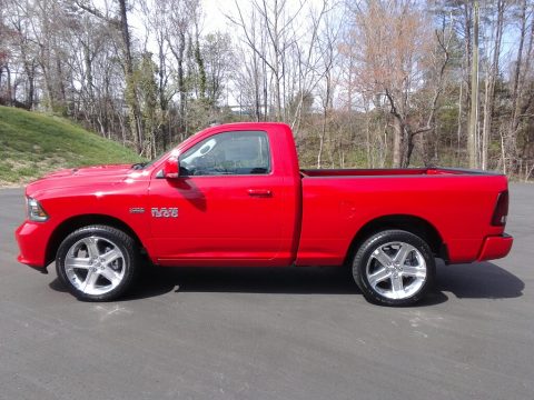 Flame Red Ram 1500 Sport Regular Cab.  Click to enlarge.
