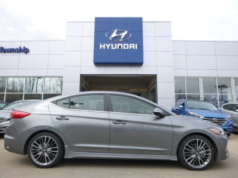 Gray Hyundai Elantra Sport.  Click to enlarge.