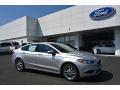 Front 3/4 View of 2017 Ford Fusion SE #1