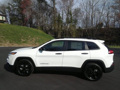 Bright White Jeep Cherokee Sport Altitude.  Click to enlarge.
