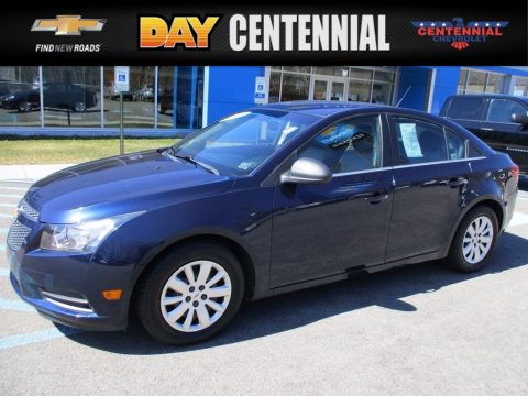 Imperial Blue Metallic Chevrolet Cruze LS.  Click to enlarge.