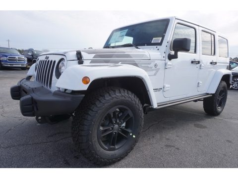 Bright White Jeep Wrangler Unlimited Winter Edition 4x4.  Click to enlarge.