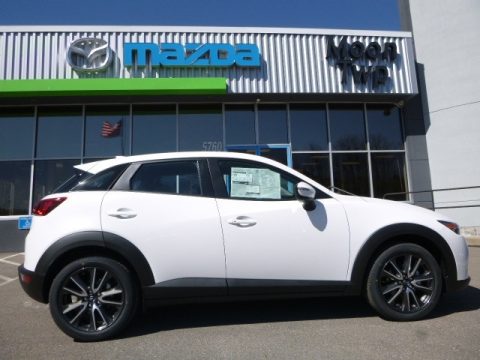 Crystal White Pearl Mica Mazda CX-3 Touring AWD.  Click to enlarge.