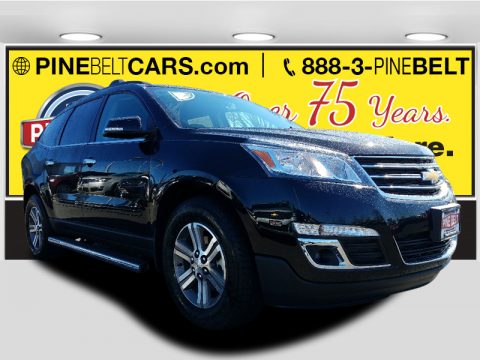 Mosaic Black Metallic Chevrolet Traverse LT.  Click to enlarge.
