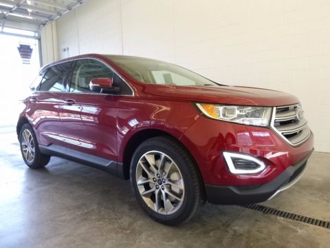 Ruby Red Metallic Ford Edge Titanium AWD.  Click to enlarge.