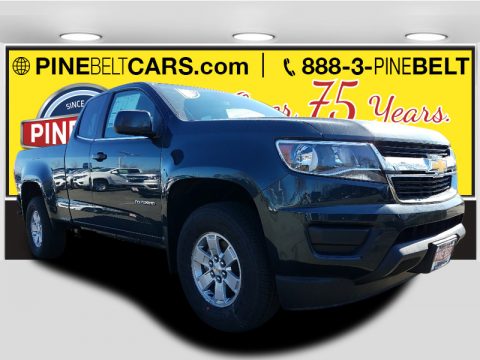 Graphite Metallic Chevrolet Colorado WT Extended Cab.  Click to enlarge.