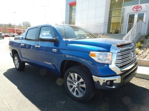 Blazing Blue Pearl Toyota Tundra Limited CrewMax 4x4.  Click to enlarge.