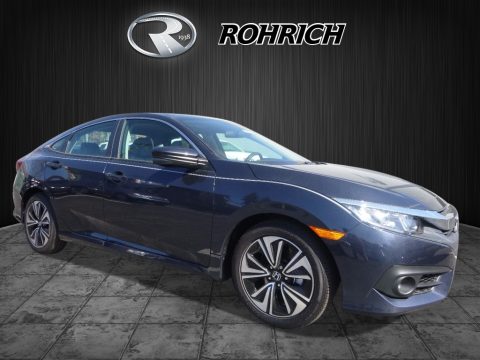 Cosmic Blue Metallic Honda Civic EX-T Sedan.  Click to enlarge.