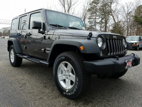 Granite Crystal Metallic Jeep Wrangler Unlimited Sport 4x4.  Click to enlarge.