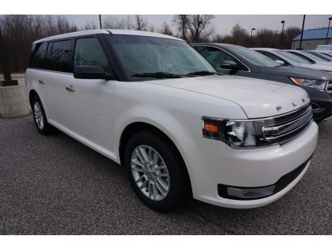White Platinum Ford Flex SEL AWD.  Click to enlarge.