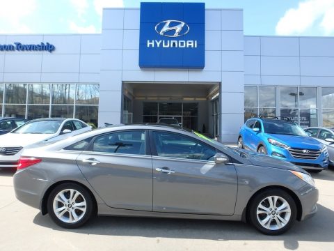 Harbor Gray Metallic Hyundai Sonata Limited.  Click to enlarge.