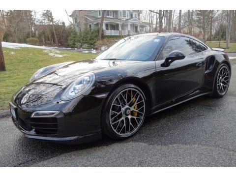 Black Porsche 911 Turbo S Coupe.  Click to enlarge.