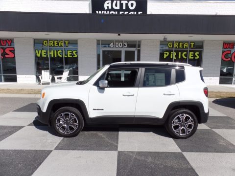 Alpine White Jeep Renegade Limited 4x4.  Click to enlarge.