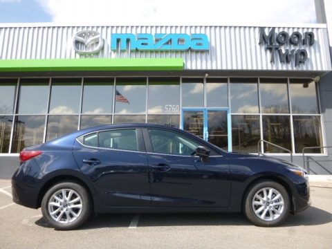Deep Crystal Blue Mica Mazda MAZDA3 Sport 4 Door.  Click to enlarge.