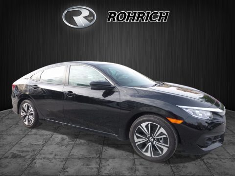 Crystal Black Pearl Honda Civic EX-L Sedan.  Click to enlarge.