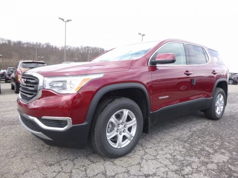 Crimson Red Tintcoat GMC Acadia SLE AWD.  Click to enlarge.